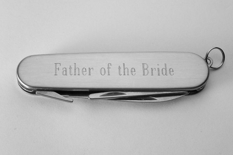 Pocket Knife and Golf Tools Custom Engraved Personalized Stainless Steel Multi Function Golf Tool  - Hand Engraved