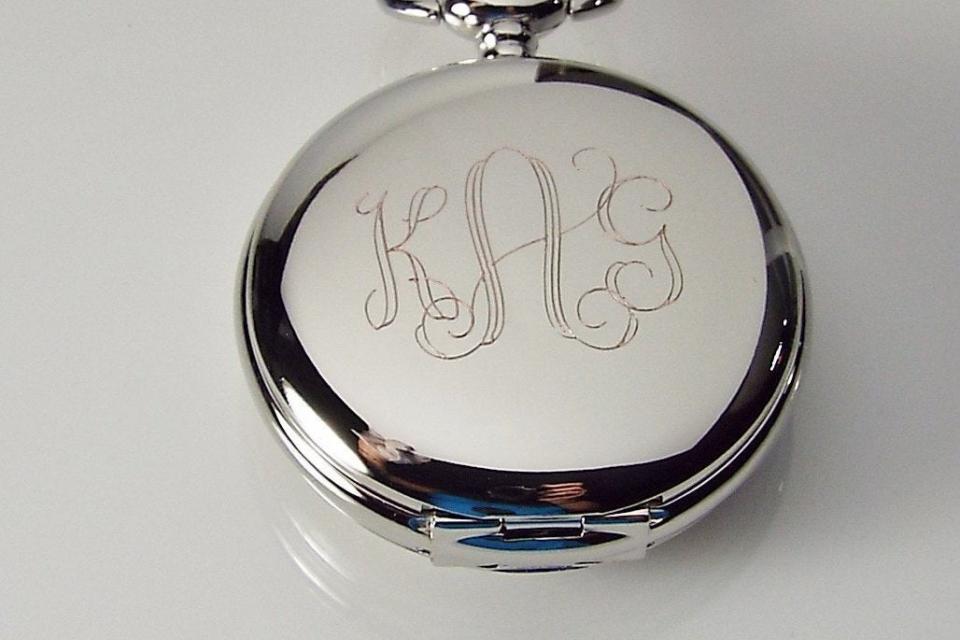 Pocket Watch Custom Engraved Personalized Mechanical Double Dust Cover Wind Up - Hand Engraved