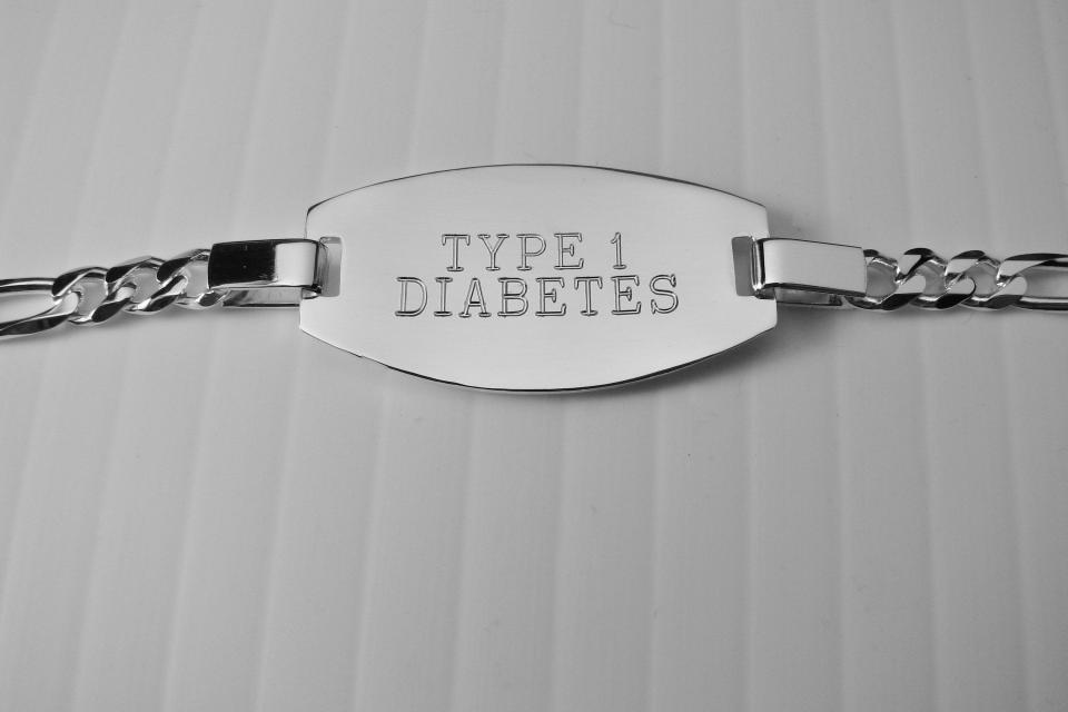 Custom Engraved Personalized Sterling Silver Medic Alert Bracelet 7.5 Inch Length- Hand Engraved