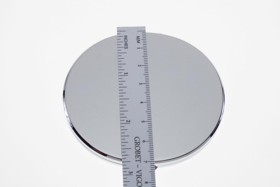 Custom Engraved Flat Compact Mirror Personalized Silver Plated Super Slim Purse Mirror - Hand Engraved