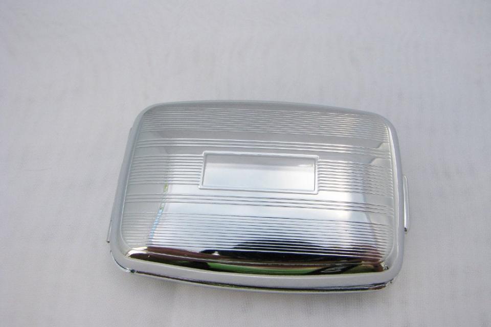 Personalized Pill Box Custom Engraved Stylish Linear Design Two Compartment -Hand Engraved