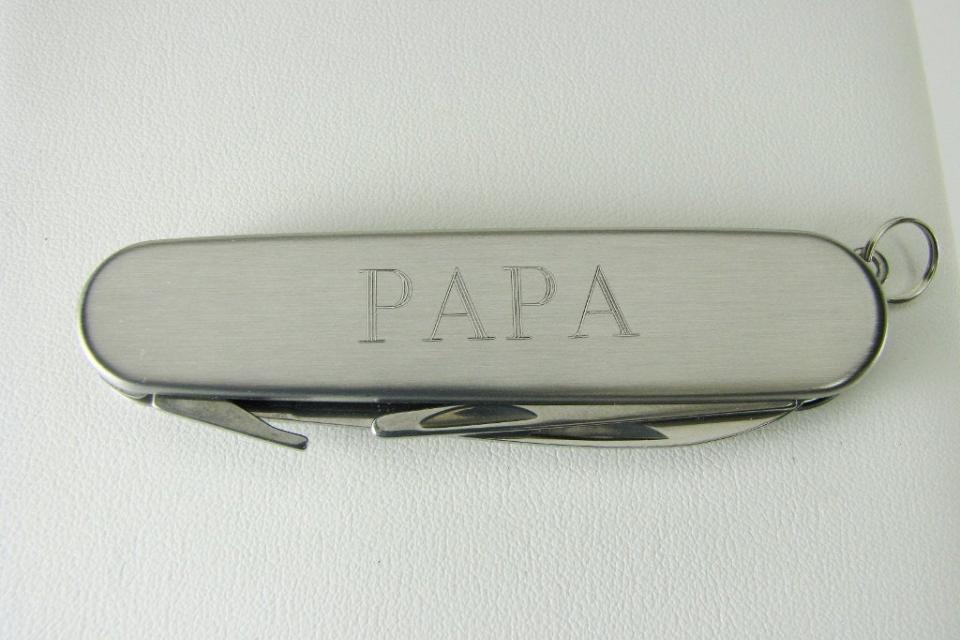 Pocket Knife and Golf Tools Custom Engraved Personalized Stainless Steel Multi Function Golf Tool  - Hand Engraved