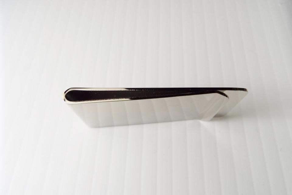 Custom Engraved Silver Money Clip Personalized High Polish Non Tarnish Nickel Plated - Hand Engraved