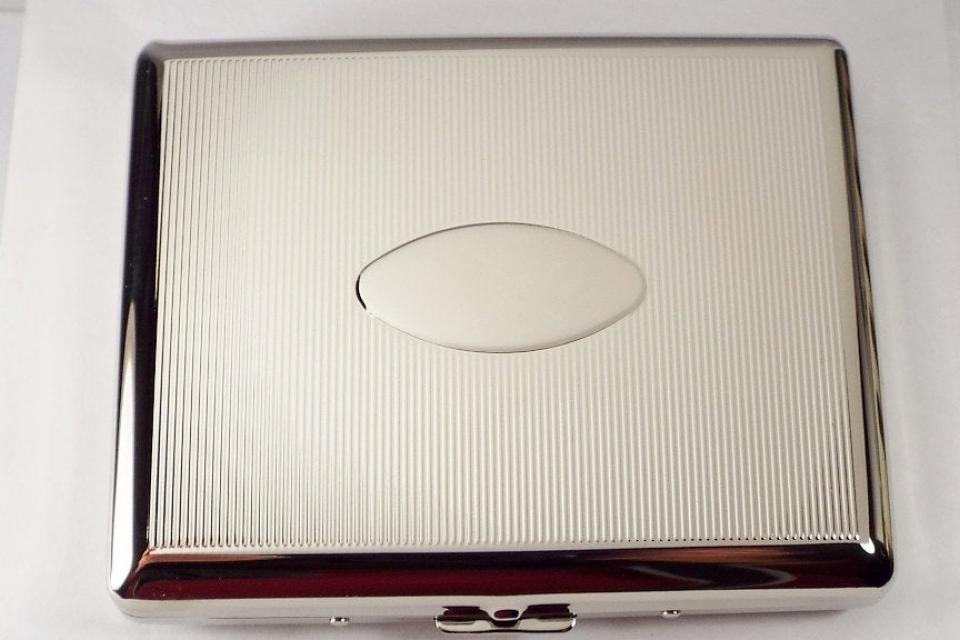 Engraved Cigarette Case Double Sided 100s Personalized Custom Case -Hand Engraved
