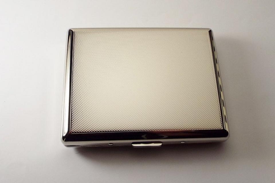 Custom Engraved Cigarette Case Personalized Double Sided 100s Textured Design Case -Hand Engraved